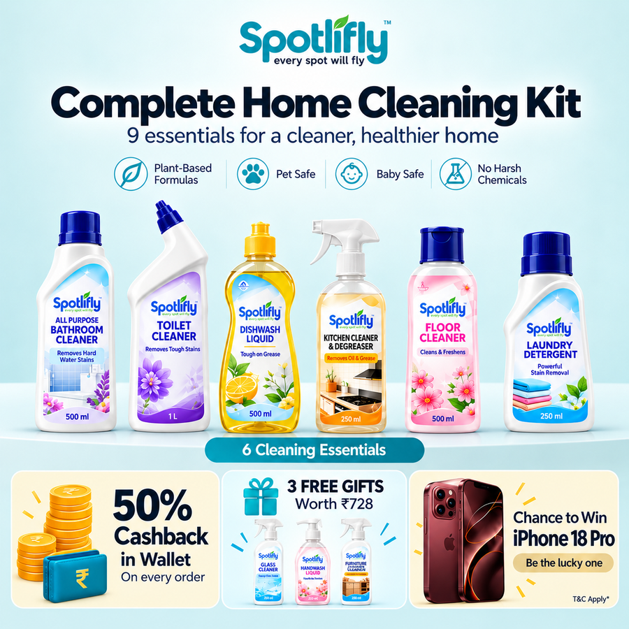Spotlifly Complete Home Cleaning Kit – 9 Products (6 + 3 FREE)