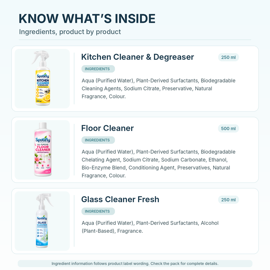 Spotlifly Complete Home Cleaning Kit – 9 Products (6 + 3 FREE)